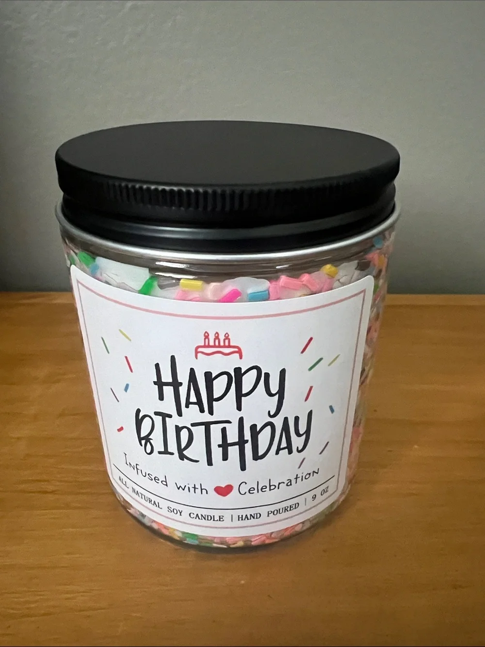 NWT | Birthday Candle | Scented Soy Candle - White